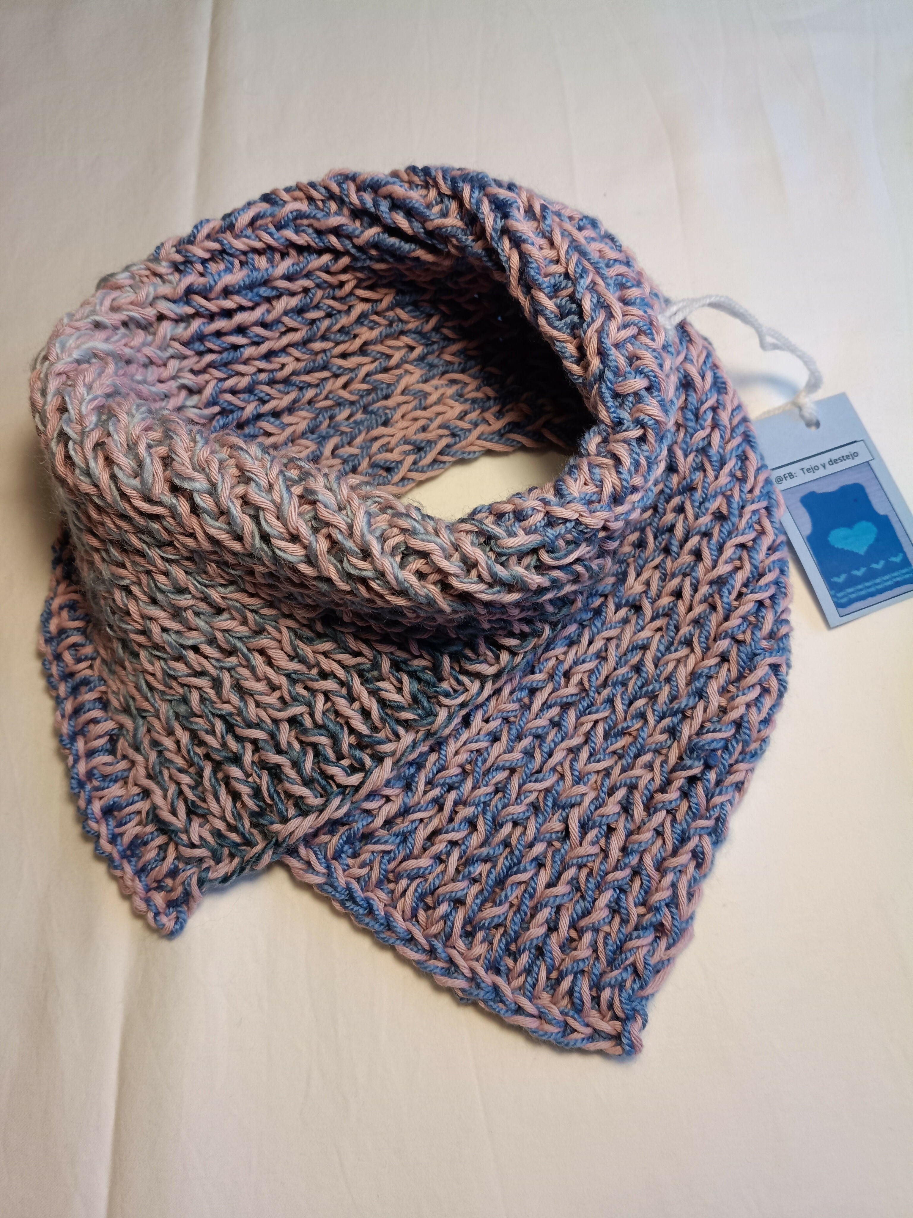 Folded neck scarf